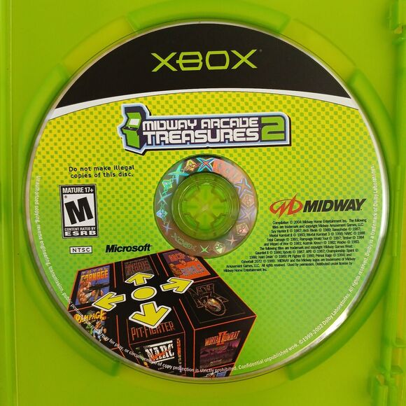 Midway Arcade Treasures 1,2 & 3 Microsoft Xbox Retro Classic GameCube Collection - Picture 5 of 16